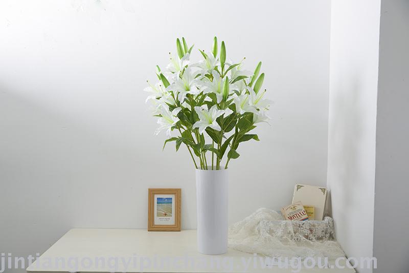 Simulation flower wedding supplies holiday flower Lily home decor Juan flowers ornaments