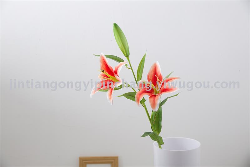 Simulation flower wedding supplies holiday flower Lily home decor Juan flowers ornaments Simulation flower wedding supplies holiday flower Lily home decor Juan flowers ornaments