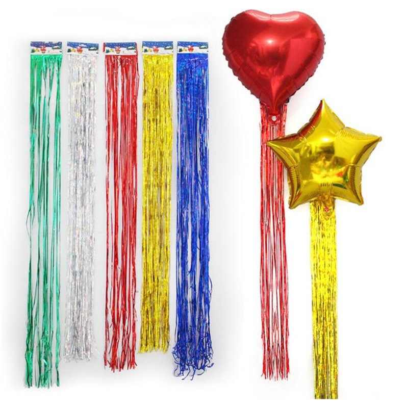 Balloon rain silk curtain 1 meter golden rain silk photo party wedding supplies background layout rain silk curtain