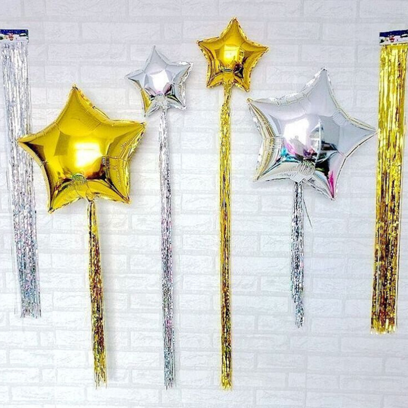 Balloon rain silk curtain 1 meter golden rain silk photo party wedding supplies background layout rain silk curtain Balloon rain silk curtain 1 meter golden rain silk photo party wedding supplies background layout rain silk curtain