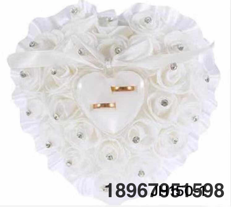 Cross-Border Supply Western-Style Wedding Supplies Bride Ring Pillow Bride Ring Box
