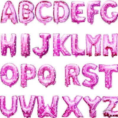 16 \&#034;aluminum film alphabet balloon wholesale aluminum foil balloon birthday party wedding supplies New Year alphabet