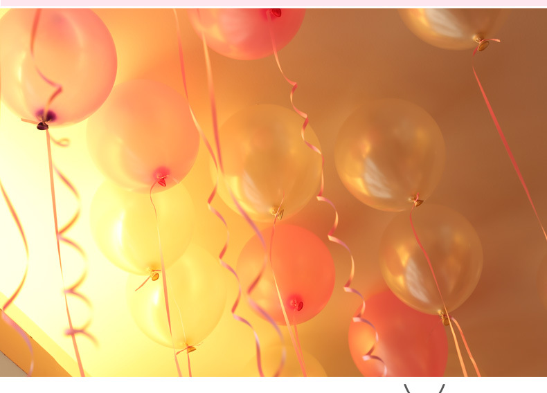 Wedding Supplies 10-Inch 100 1.5G Thick Pearl Balloon Wedding Opening Arch Balloon Wedding Room Decoration