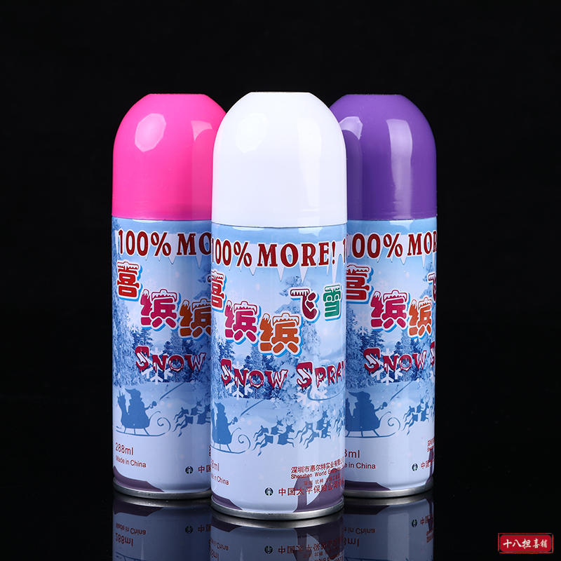 Festive atmosphere props snow spray snow ribbon spray Christmas wedding supplies