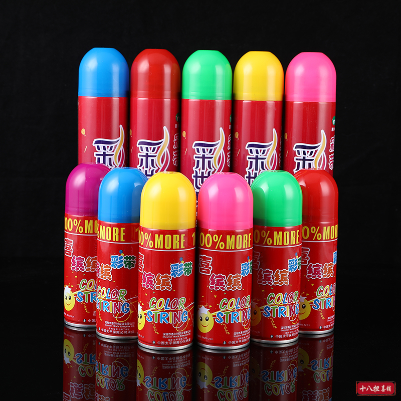 Festive atmosphere props snow spray snow ribbon spray Christmas wedding supplies