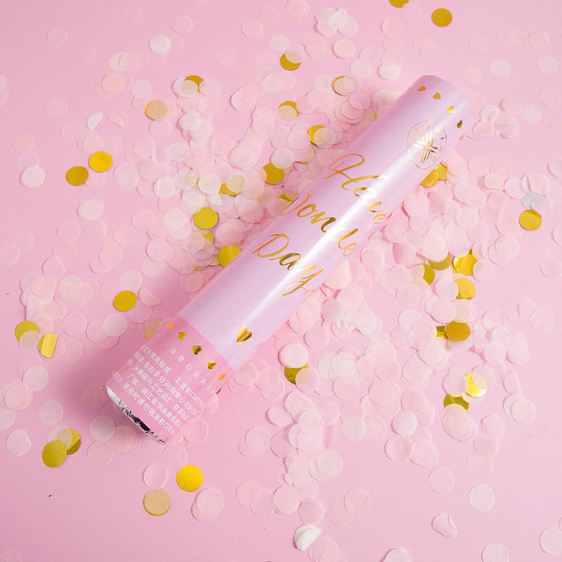 Wedding Supplies Wedding Birthday Party Hand-Held Salute Tube Spraying Decoration Canister Wedding Supplies Complete Collection