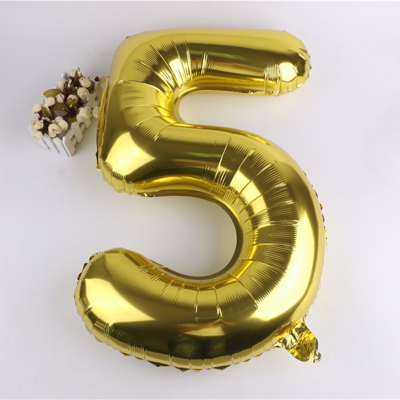 Wedding Supplies Aluminum Balloon New Year&#039;s Day Birthday Party Wedding Room Wedding Tie Celebration Arrangement Digital Balloon