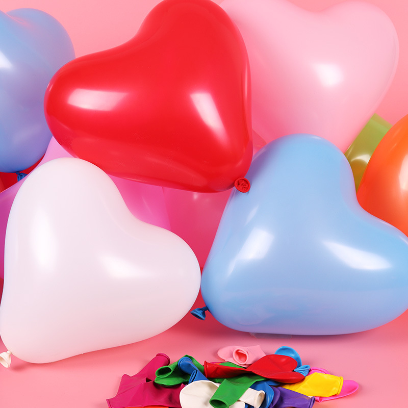 2.2 g thick wedding supplies love balloon wedding room wedding decoration heart-shaped matte ball