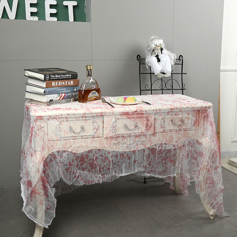 Ghost festival horror decoration Halloween decoration blood tablecloth wholesale