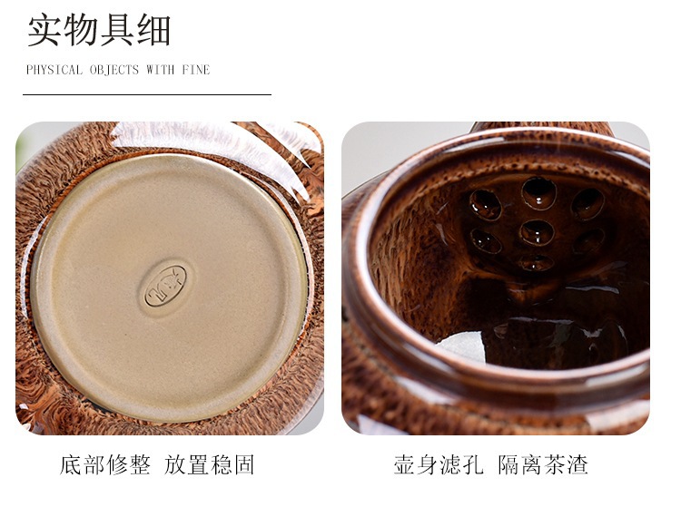 Estate Insurance Business Gift Kiln Baked Jun Porcelain Tea Set Home MidAutumn Festival National Day Gift Printed Logo Estate Insurance Business Gift Kiln Baked Jun Porcelain Tea Set Home MidAutumn Festival National Day Gift Printed Logo