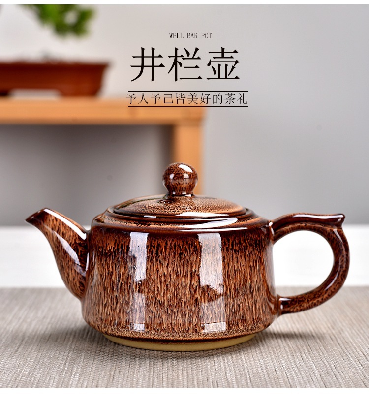 Estate Insurance Business Gift Kiln Baked Jun Porcelain Tea Set Home MidAutumn Festival National Day Gift Printed Logo Estate Insurance Business Gift Kiln Baked Jun Porcelain Tea Set Home MidAutumn Festival National Day Gift Printed Logo