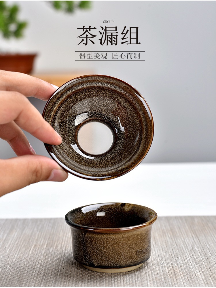 Estate Insurance Business Gift Kiln Baked Jun Porcelain Tea Set Home MidAutumn Festival National Day Gift Printed Logo Estate Insurance Business Gift Kiln Baked Jun Porcelain Tea Set Home MidAutumn Festival National Day Gift Printed Logo