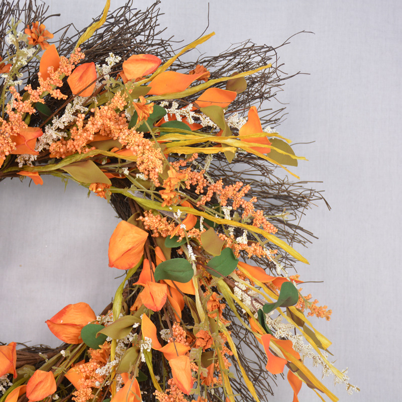 Simulation Wheat Garland Autumn Decoration Sources Christmas Harvest Festival Thanksgiving Home Door Decoration Garland