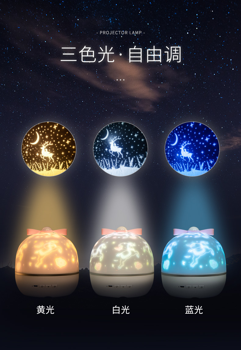 Creative Mid-Autumn Festival Gift Starry Sky Projection Lamp Atmosphere Decoration Bluetooth Music Lamp Creative Mid-Autumn Festival Gift Starry Sky Projection Lamp Atmosphere Decoration Bluetooth Music Lamp
