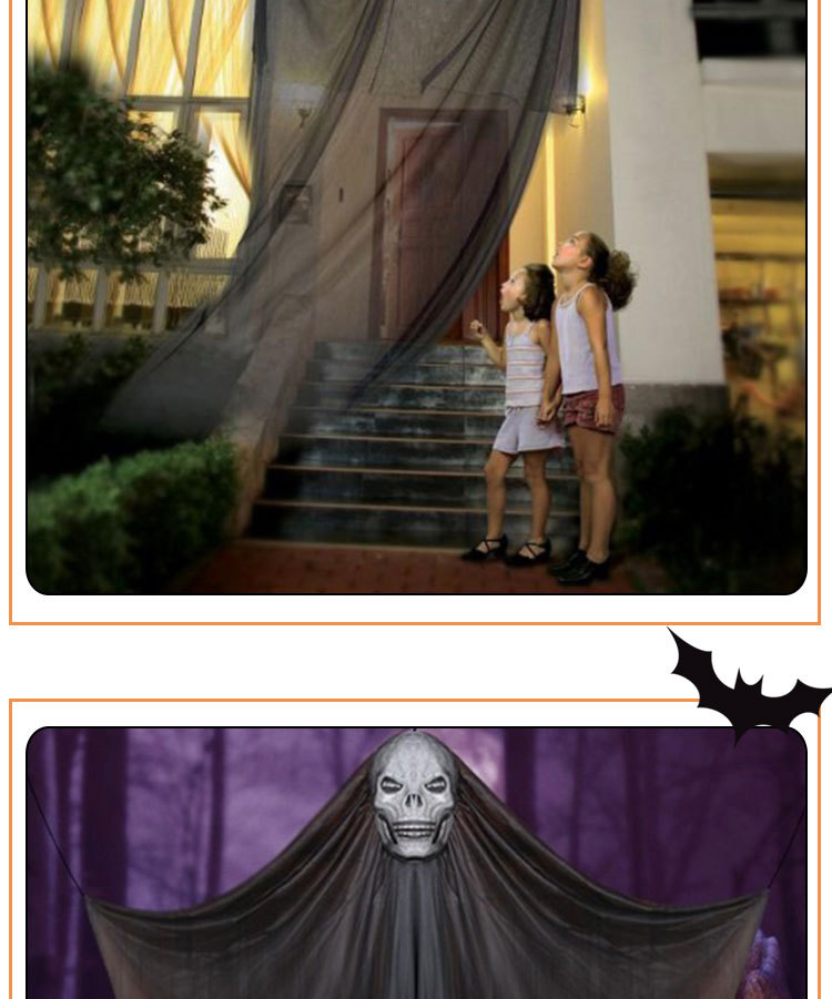 Halloween trading ghost hanged 3 meters hanging scary ghost festival decoration props