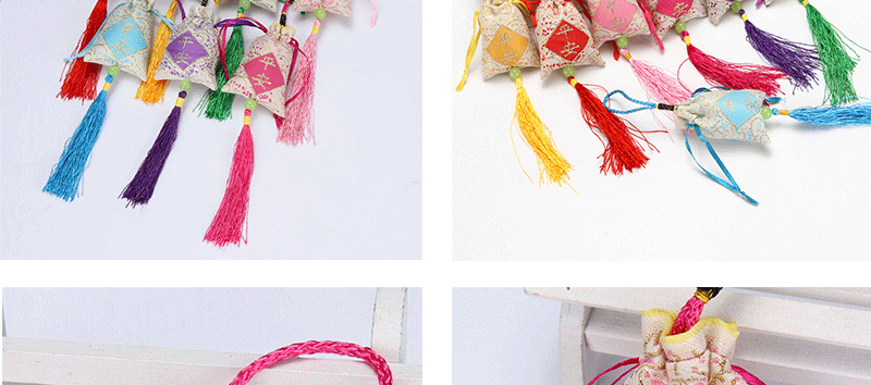 Dragon Boat Festival Sachet Ping An Fu Sachet Perfume Bag Lucky Bag Mosquito Repellent Argy Wormwood Sachet Whole