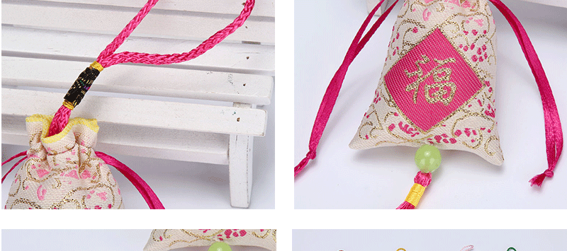 Dragon Boat Festival Sachet Ping An Fu Sachet Perfume Bag Lucky Bag Mosquito Repellent Argy Wormwood Sachet Whole