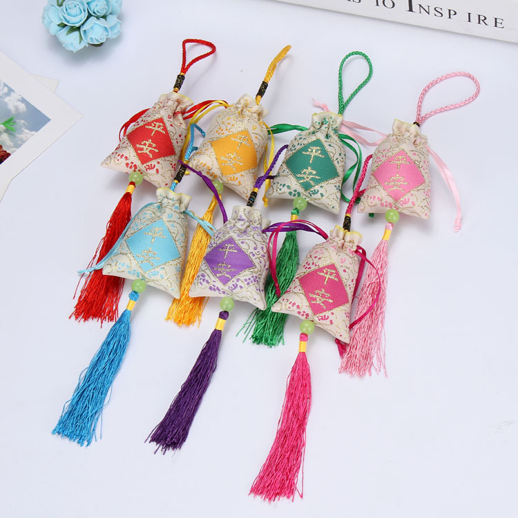 Dragon Boat Festival Sachet Ping An Fu Sachet Perfume Bag Lucky Bag Mosquito Repellent Argy Wormwood Sachet Whole