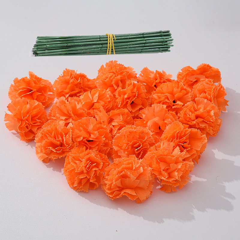 French Marigold Set Small Lilac Carnation DIY Festival Ghost Festival Halloween Buddhist Supplies Ornamental Flower