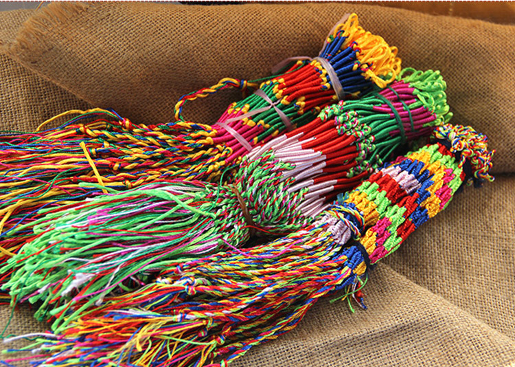 Boat Festival Colorful Rope Bracelet Colorful Ethnic Style Braiding Thread Peace and Lucky Colorful Rope Bracelet Strand Boat Festival Colorful Rope Bracelet Colorful Ethnic Style Braiding Thread Peace and Lucky Colorful Rope Bracelet Strand