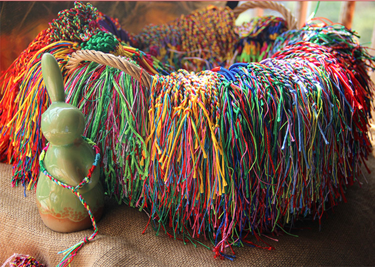 Boat Festival Colorful Rope Bracelet Colorful Ethnic Style Braiding Thread Peace and Lucky Colorful Rope Bracelet Strand Boat Festival Colorful Rope Bracelet Colorful Ethnic Style Braiding Thread Peace and Lucky Colorful Rope Bracelet Strand