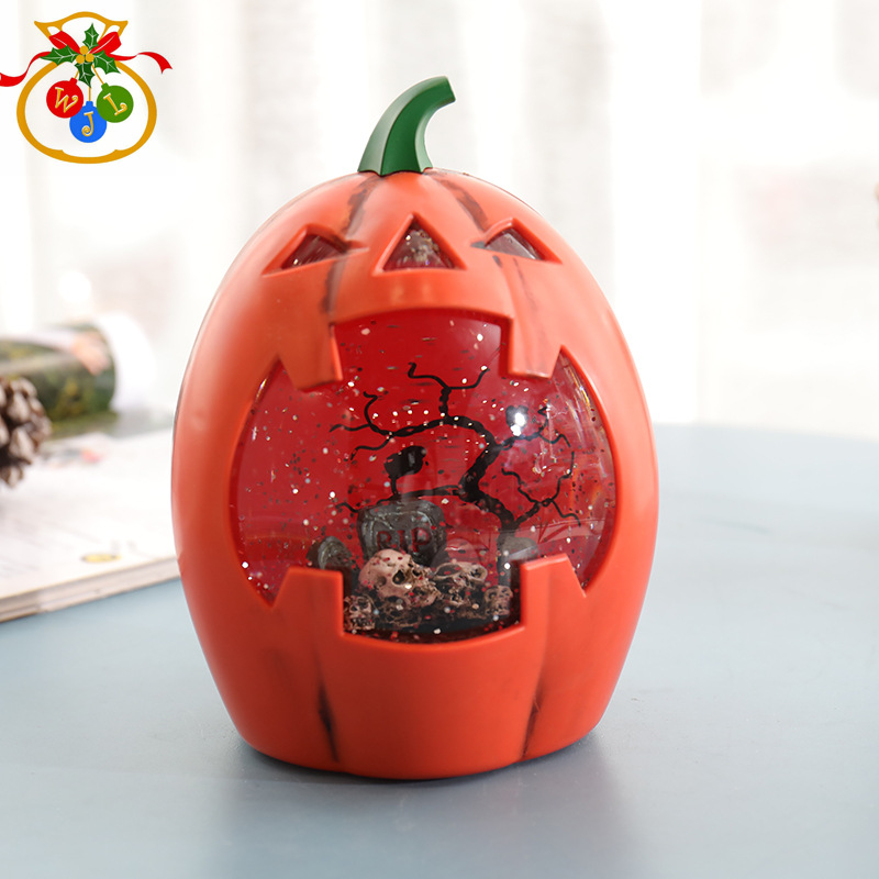 Halloween Pumpkin Skeleton Skull Head Night Light Exquisite Home Novel Gift No Ghost Festival Crystal Xuyuan Storm Lantern Tik Tok