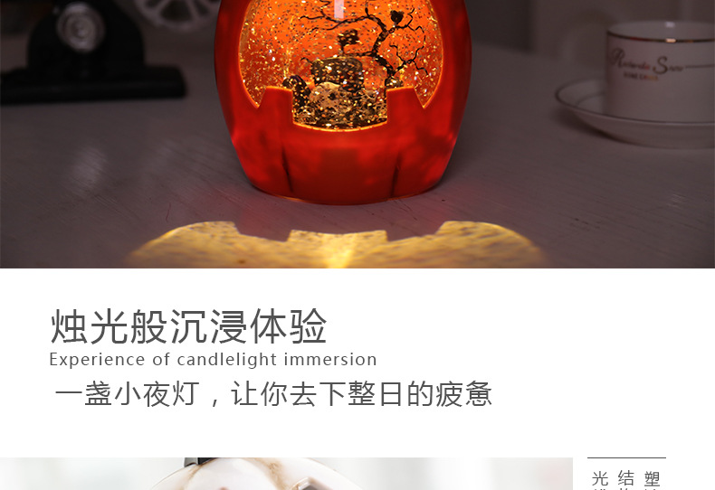 Halloween Pumpkin Skeleton Skull Head Night Light Exquisite Home Novel Gift No Ghost Festival Crystal Xuyuan Storm Lantern Tik Tok Halloween Pumpkin Skeleton Skull Head Night Light Exquisite Home Novel Gift No Ghost Festival Crystal Xuyuan Storm Lantern Tik Tok