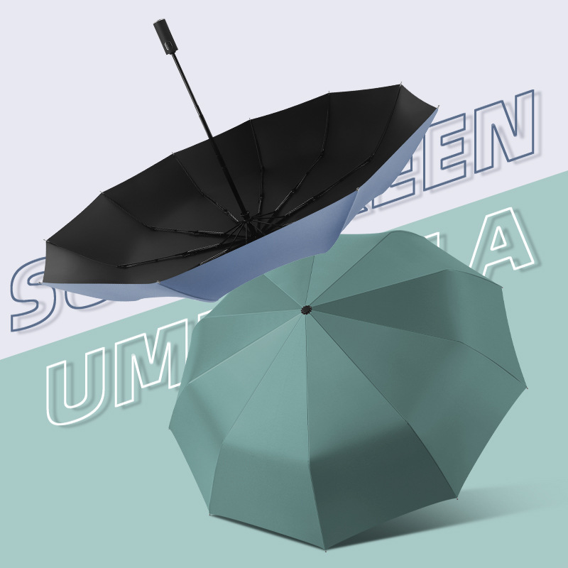 Umbrella Festival Collection Folding Umbrella Automatic Double Sun Protection Umbrella Large Business Men&#039;s Umbrella