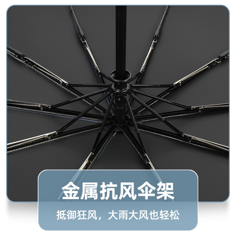Umbrella Festival Collection Folding Umbrella Automatic Double Sun Protection Umbrella Large Business Men&#039;s Umbrella