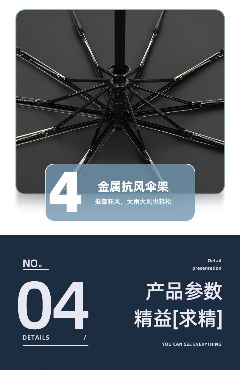 Umbrella Festival Collection Folding Umbrella Automatic Double Sun Protection Umbrella Large Business Men's Umbrella
