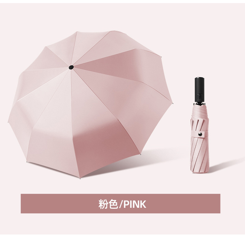 Umbrella Festival Collection Folding Umbrella Automatic Double Sun Protection Umbrella Large Business Men's Umbrella