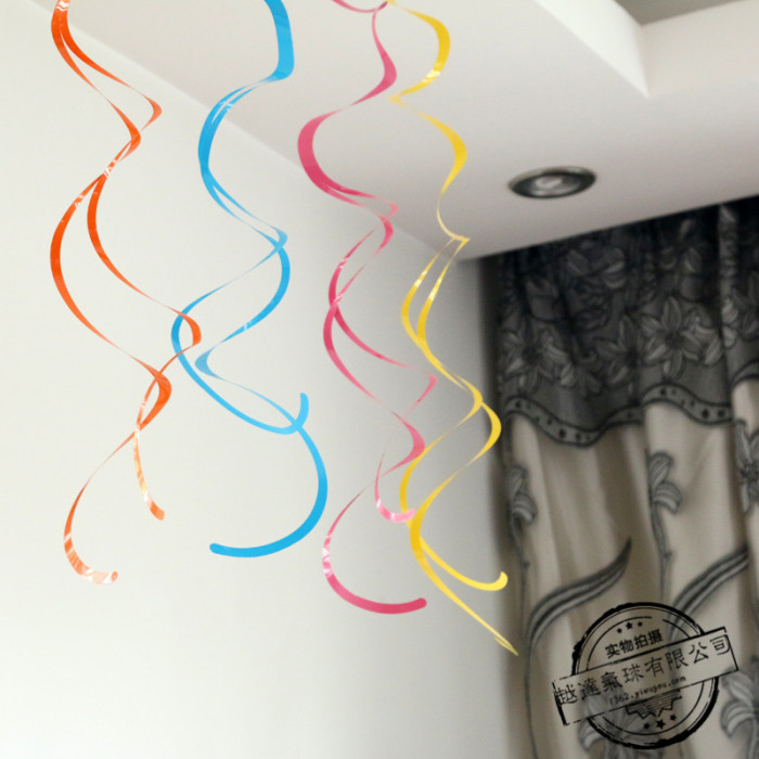 Birthday Party Holiday Decoration Wedding Supplies Creative Garland Colored Ribbon Paper Rotating Birthday Party Holiday Decoration Wedding Supplies Creative Garland Colored Ribbon Paper Rotating