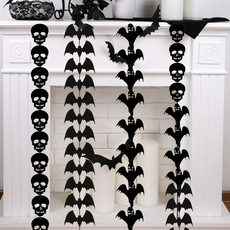Christmas candy decorations stereo garland 3D paper garland wall decoration shop hotel window decoration stickers