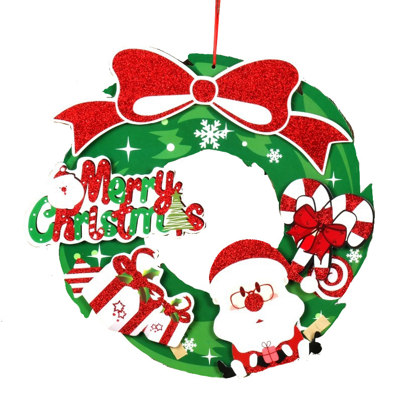 Christmas candy decorations stereo garland 3D paper garland wall decoration shop hotel window decoration stickers