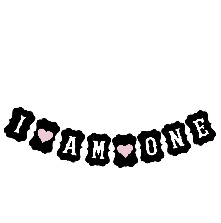 Factory Direct Sales Baby 1 Birthday Party Decoration Garland I Am One Kraft Paper Hanging Flag Shooting Props