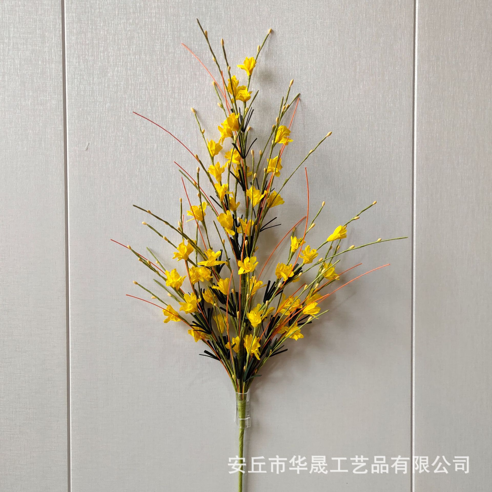 Factory Customized Cross-Border Simulation Paper Flap Winter Jasmine Twig Cutting Garland Rattan Vase Flower Delivery Home Wedding Decoration