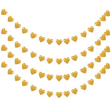 Factory Direct Sales Wedding Birthday Party Garland Color Bar Kraft Paper Card Baby Shower Letter Hanging Flag