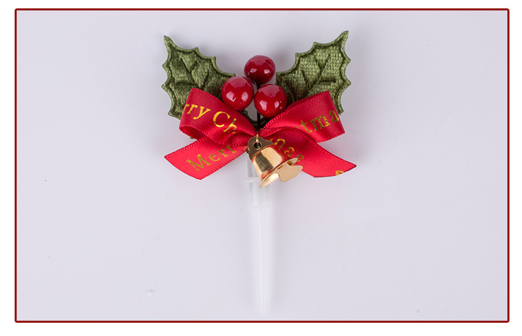 Christmas Tree Old Man Garland Pine Cone Bell Muffin Paper Cup Tree Root Cream Cake Decoration Card Insert Decoration