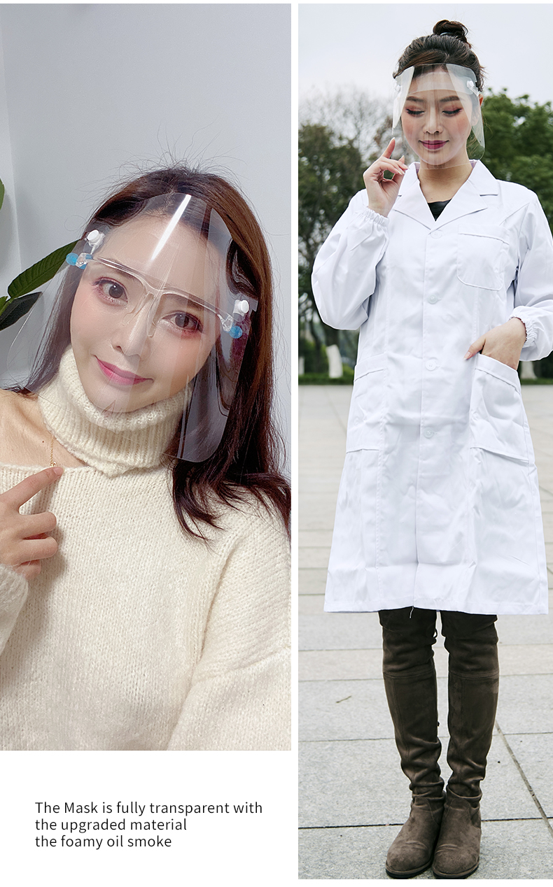 Face shield shield full face mask anti-oil anti-fog anti-spray anti-splash mask stock supply Face shield shield full face mask anti-oil anti-fog anti-spray anti-splash mask stock supply
