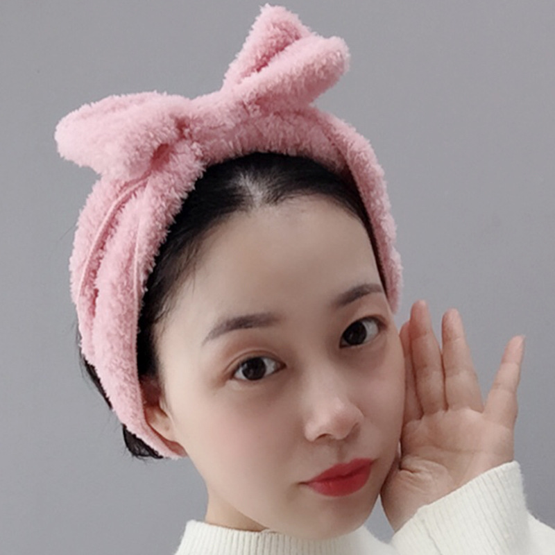 Web Wash hair band Web Celebrity Head band Web Celebrity Korean Mask Lovely Bow tie Band Hair band