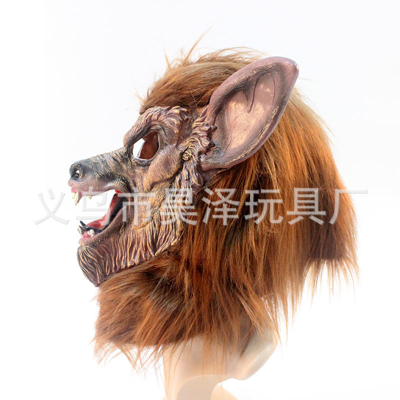 Wansheng Ghost Festival Vinyl Animal Plush Werewolf Mask Headgear Horror Loss Demon Props Devil Claw Hand Suit Wansheng Ghost Festival Vinyl Animal Plush Werewolf Mask Headgear Horror Loss Demon Props Devil Claw Hand Suit