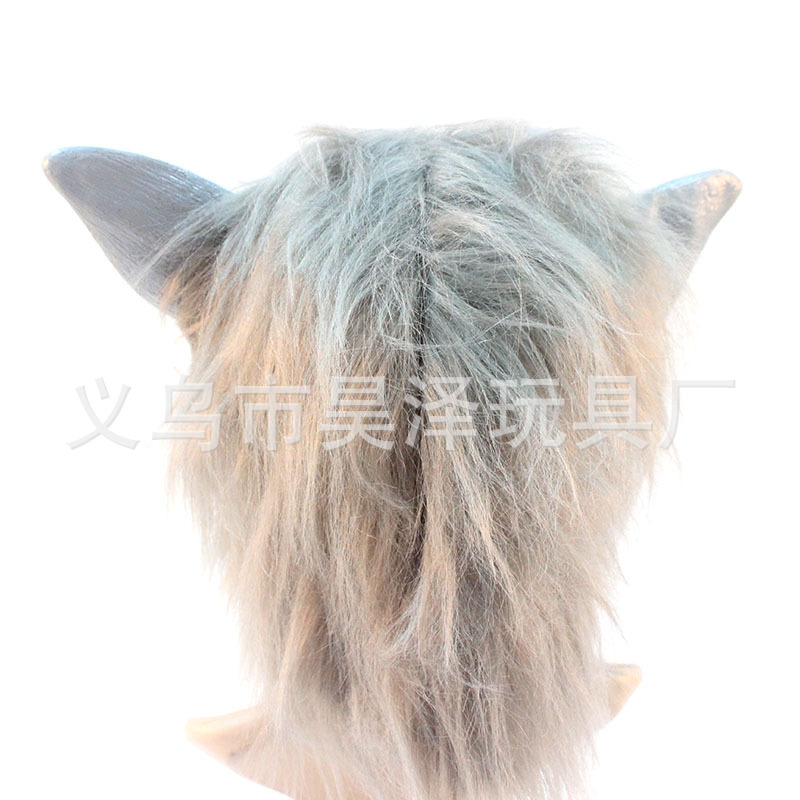 Wansheng Ghost Festival Vinyl Animal Plush Werewolf Mask Headgear Horror Loss Demon Props Devil Claw Hand Suit Wansheng Ghost Festival Vinyl Animal Plush Werewolf Mask Headgear Horror Loss Demon Props Devil Claw Hand Suit