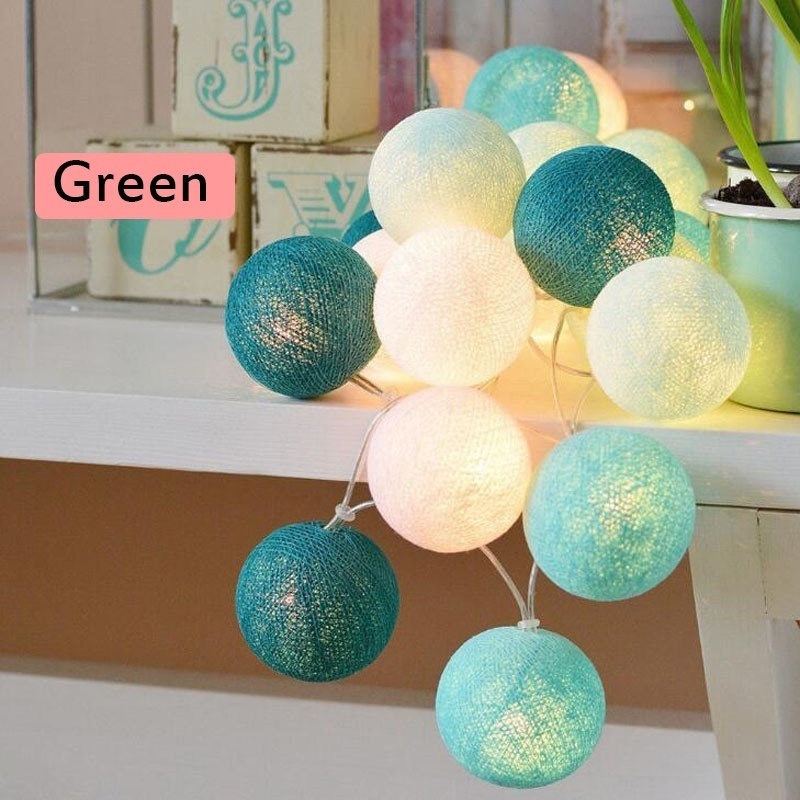 Cotton Ball String Light LED Fairy Lamp Christmas Lights Holiday Lighting Indoor Wedding Decor Cotton Ball String Lights Cotton Ball String Light LED Fairy Lamp Christmas Lights Holiday Lighting Indoor Wedding Decor Cotton Ball String Lights