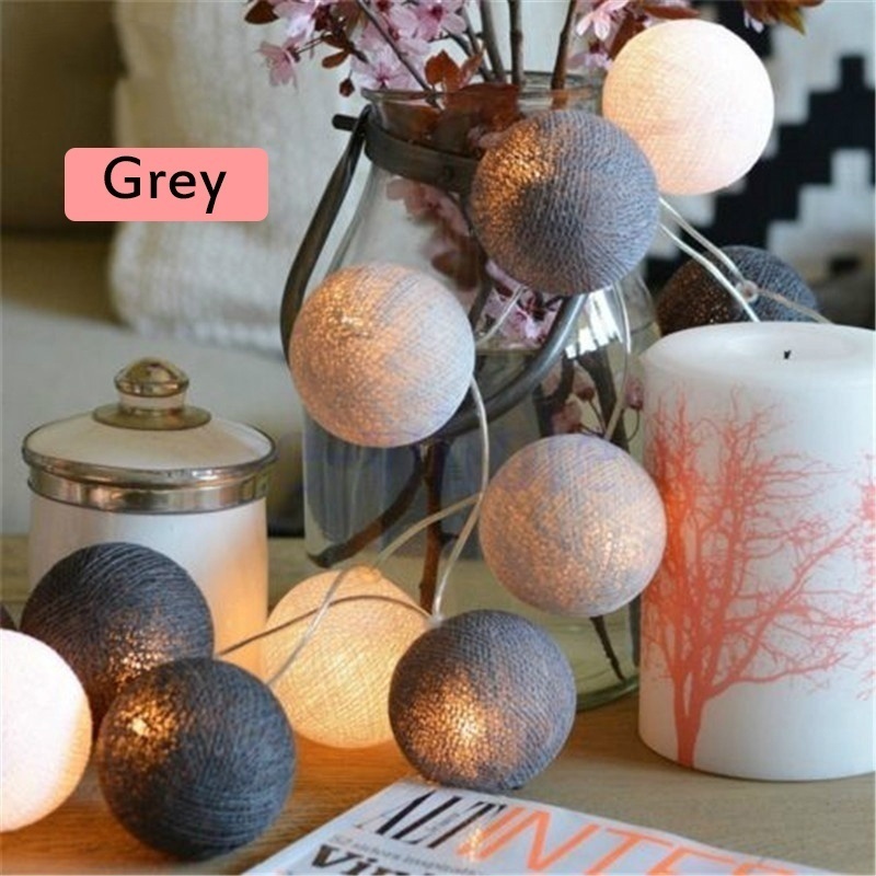 Cotton Ball String Light LED Fairy Lamp Christmas Lights Holiday Lighting Indoor Wedding Decor Cotton Ball String Lights Cotton Ball String Light LED Fairy Lamp Christmas Lights Holiday Lighting Indoor Wedding Decor Cotton Ball String Lights