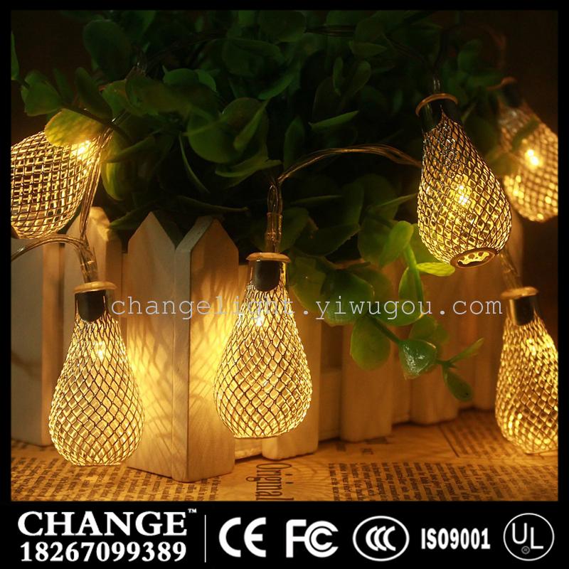 Light string lights metal water drop LED Lamp Christmas lights Festival Party items Wedding decoration holiday lighting