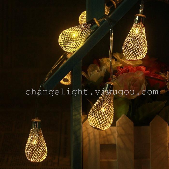 Light string lights metal water drop LED Lamp Christmas lights Festival Party items Wedding decoration holiday lighting Light string lights metal water drop LED Lamp Christmas lights Festival Party items Wedding decoration holiday lighting
