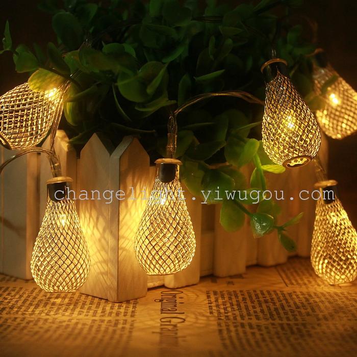 Light string lights metal water drop LED Lamp Christmas lights Festival Party items Wedding decoration holiday lighting Light string lights metal water drop LED Lamp Christmas lights Festival Party items Wedding decoration holiday lighting