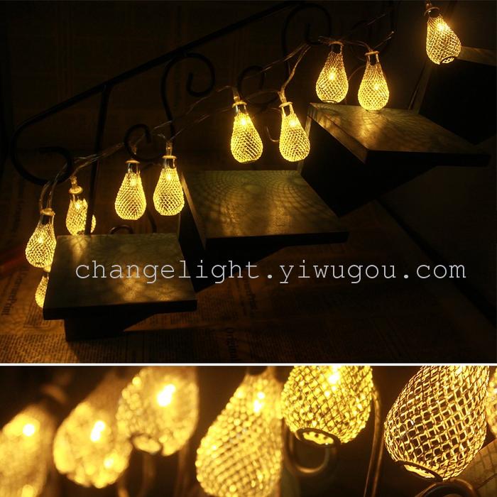 Light string lights metal water drop LED Lamp Christmas lights Festival Party items Wedding decoration holiday lighting Light string lights metal water drop LED Lamp Christmas lights Festival Party items Wedding decoration holiday lighting