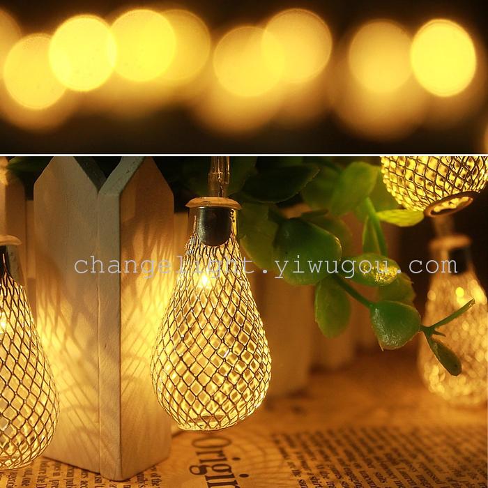 Light string lights metal water drop LED Lamp Christmas lights Festival Party items Wedding decoration holiday lighting Light string lights metal water drop LED Lamp Christmas lights Festival Party items Wedding decoration holiday lighting