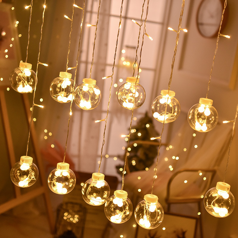 LED Colored Lamp String Wish Orbs Girl Heart Romantic Bedroom Room Layout Decorative Lamp Ball XINGX Christmas Lights